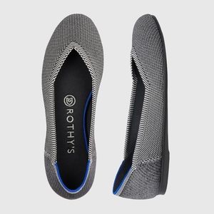 Rothy's Round Grey Birdseye Flats